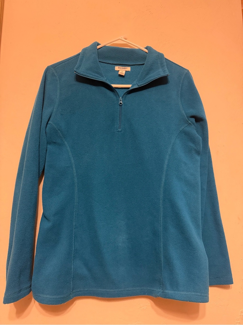 Old Navy Teal Quarter-Zip Fleece Pullover